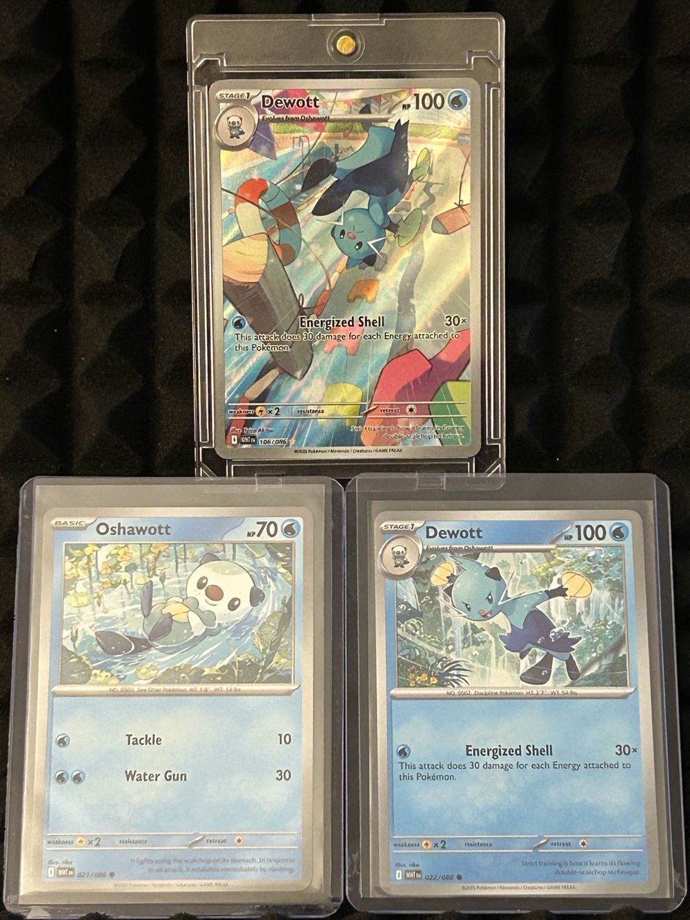 Pokémon TCG White Flare Oshawott+ Dewott full illustration plus bonus